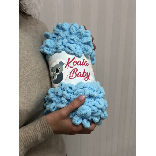 Плюшевая пряжа Koala Baby цвет Голубой 106