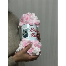 Плюшевая пряжа Koala Baby цвет Розово-Белый 303