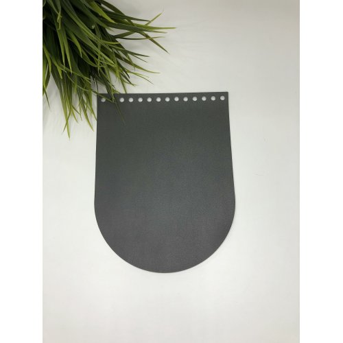 Крышка для сумки из Экокожи Серый 16х21 см