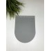 Крышка для сумки из Экокожи Светло-серый 16х21 см