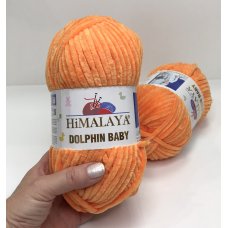 Плюшевая пряжа Himalaya Dolphin Baby цвет Оранжевый 80316