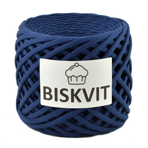 Хлопковая пряжа Бисквит Синий бархат — купить дешево в магазине YD-Craftstore в Москве
