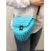 Вязаная сумка ШЕЛЛ-1 женская цвет голубой