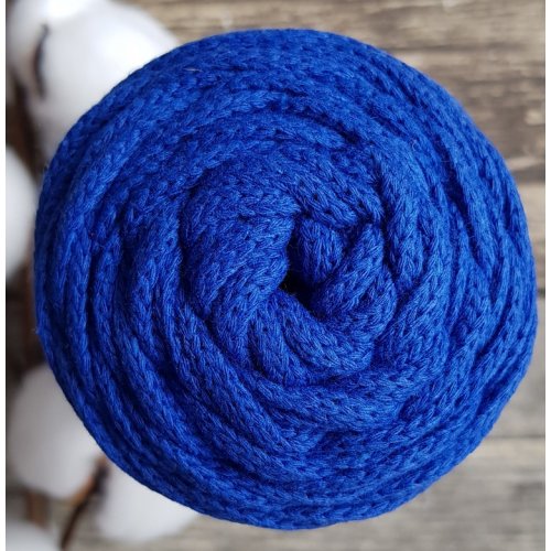 Шнур для вязания хлопковый Синий