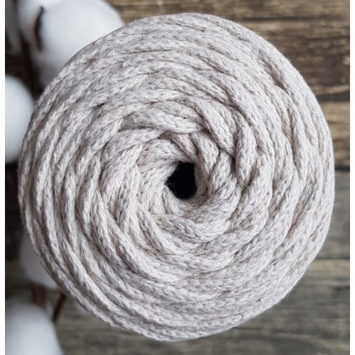 Шнур для вязания хлопковый цвет - Кремовый