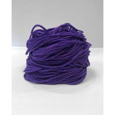 Шнур для вязания фиолетовый с серебром - люрекс 3мм