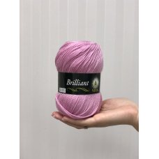Полушерстяная пряжа Vita Brilliant цвет Розовый 4956