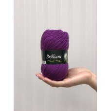 Полушерстяная пряжа Vita Brilliant цвет Фиолетовый 4970