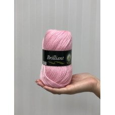 Полушерстяная пряжа Vita Brilliant цвет Нежно-Розовый 5109