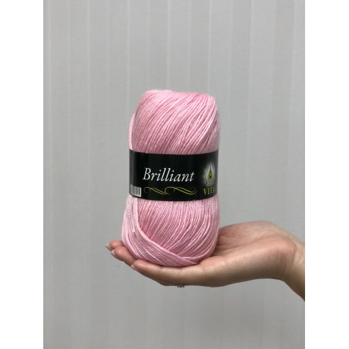 пряжа Vita Brilliant цвет Нежно-Розовый 5109