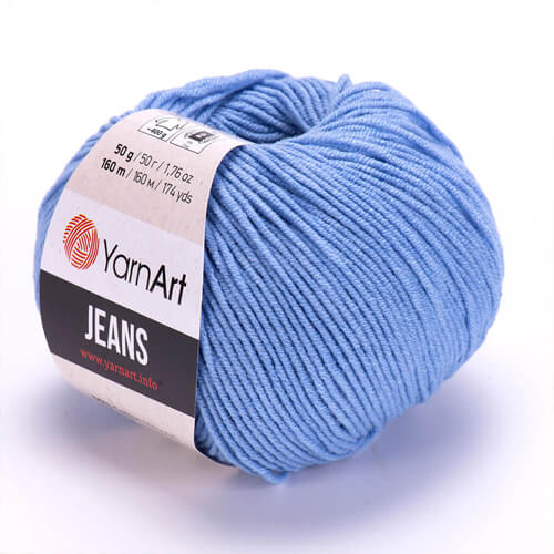 Пряжа YarnArt Jeans 15 цвет Голубой