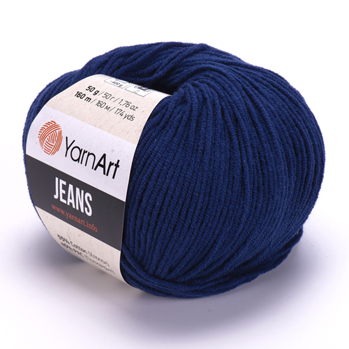 Пряжа YarnArt Jeans 54 цвет Синий